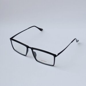 Cartier Matte Black Rectangular Optical Eyeglass Frame for Men