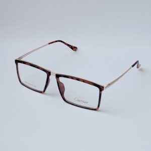 Cartier Tortoise Shell Rectangular Optical Eyeglass Frame for Men