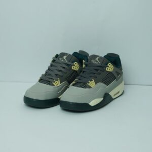 Jordan 4 Style Dark Grey & Olive