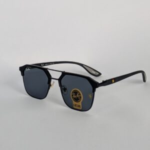 Ray-Ban Geometric Black Metal Sunglasses with G-15 Lenses